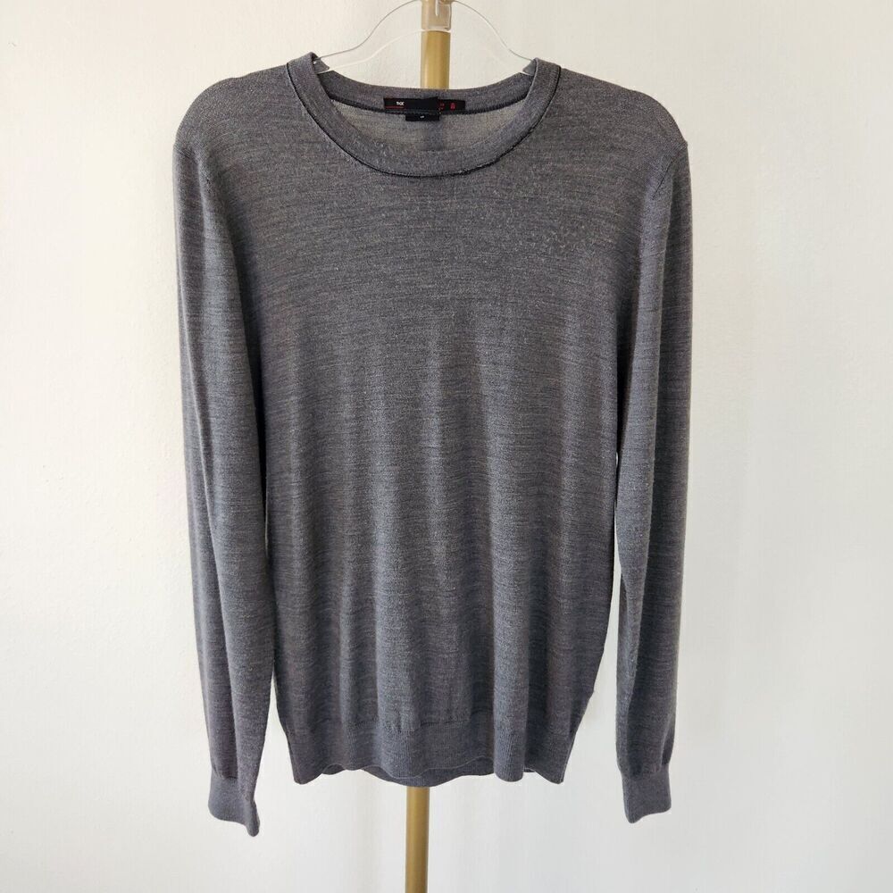 Tiger Woods Collection Sweater Thin Knit Mens Size Small Gray Mock Neck
